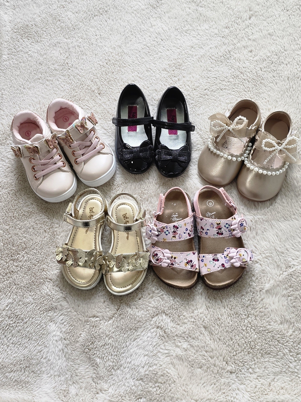 Toddler/Baby Girls Size 6 Variety Footwear Bundle